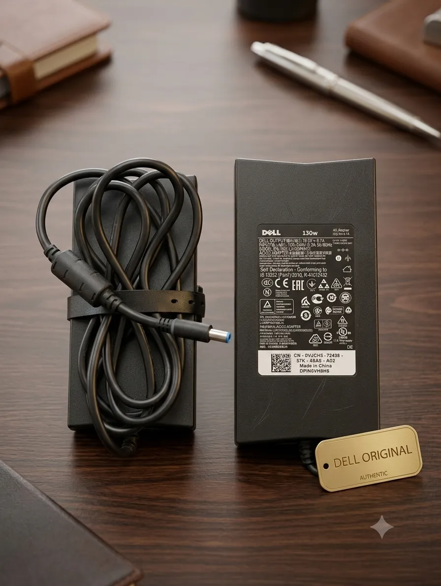 Original Dell 130W AC Power Adapter (Thick Pin / 7.4mm)