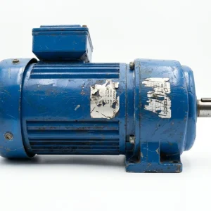 Blue Industrial AC Induction Motor (Foot Mounted)