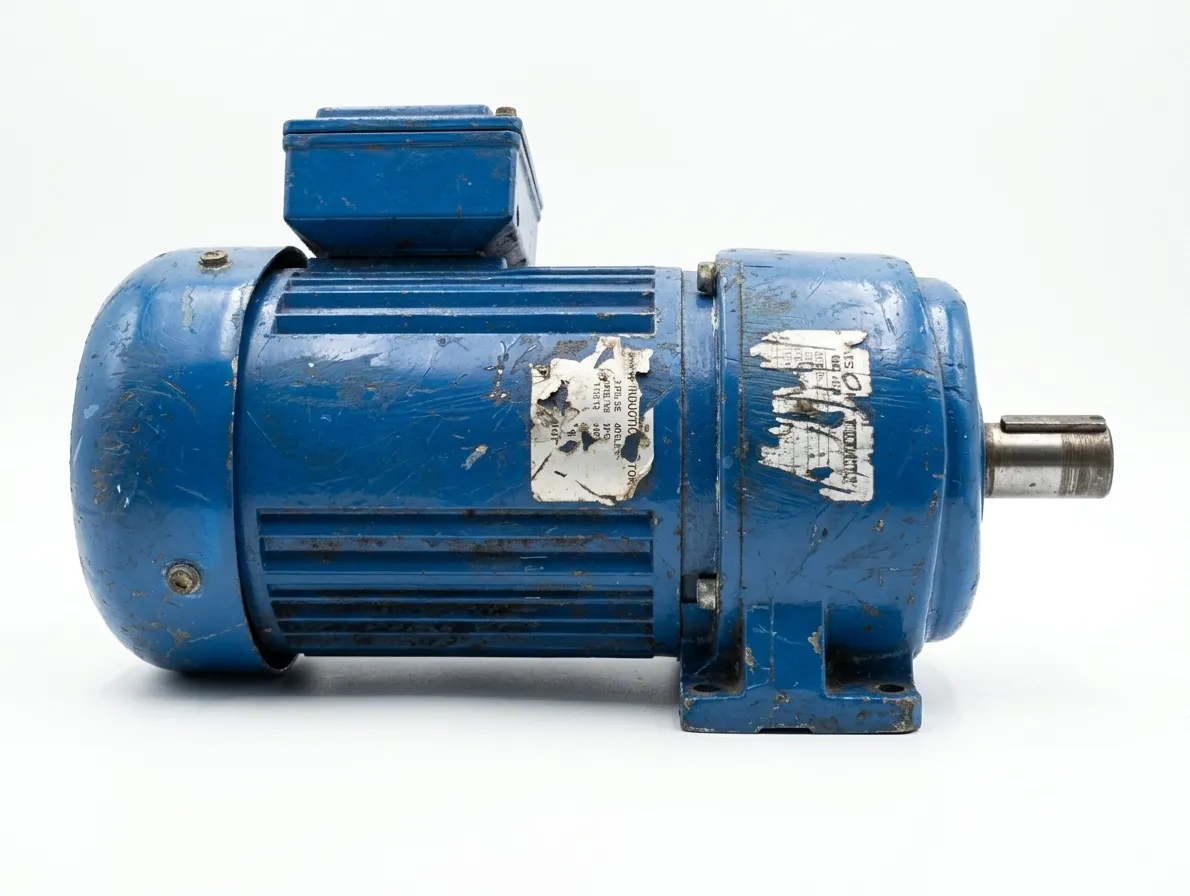 Blue Industrial AC Induction Motor (Foot Mounted)