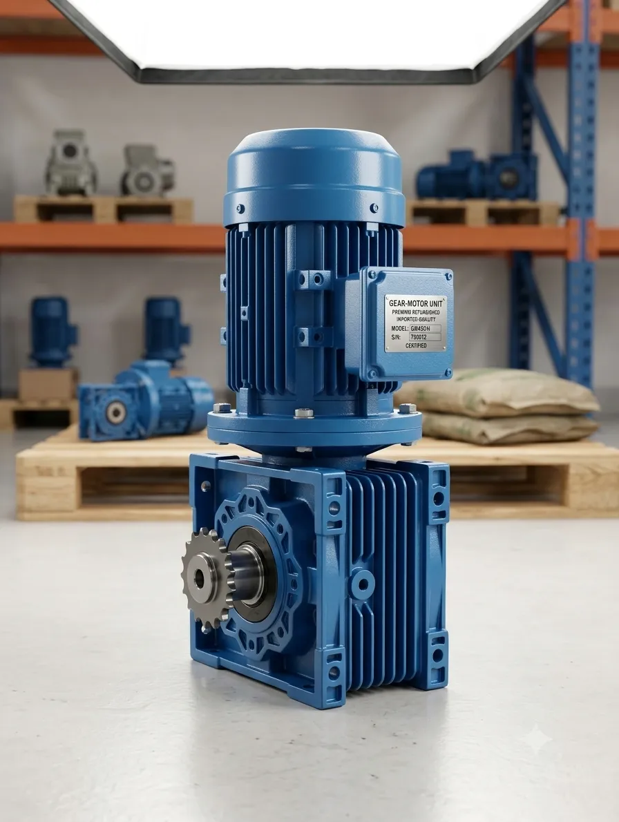 Heavy Duty Industrial Gear Motor Unit with Sprocket (Imported)
